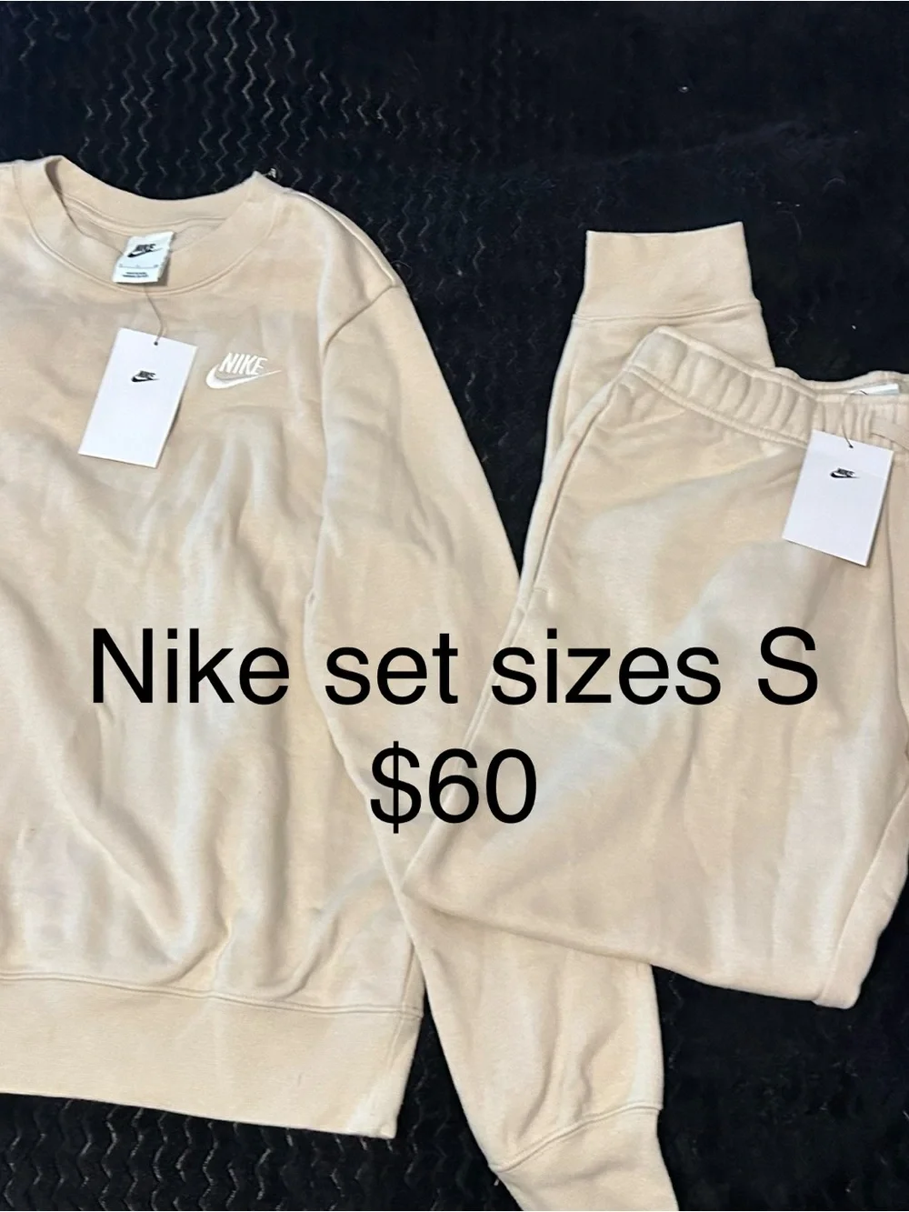 Nike Kids Neutral Beige Sweatshirt & Joggers Set